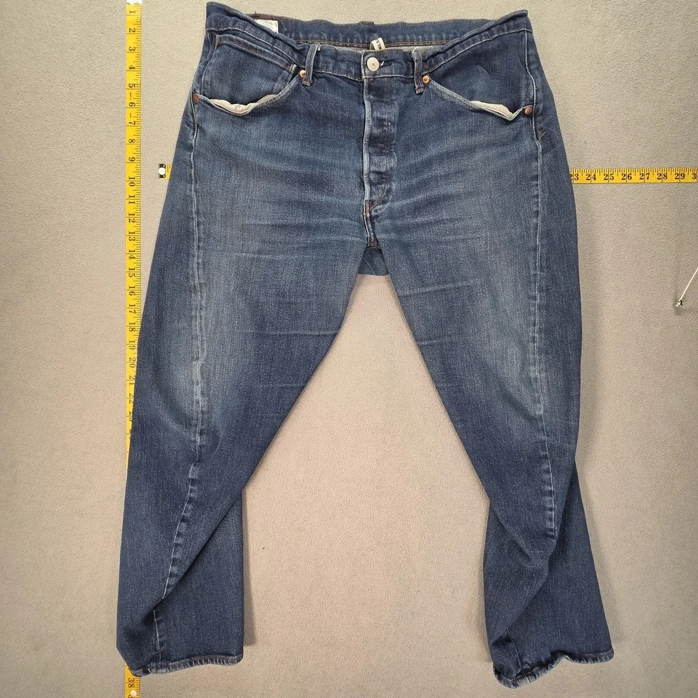 VTG Levis Engineered Jeans Mens Medium‎ Wash Blue Tapered Twisted Fits 34x27
